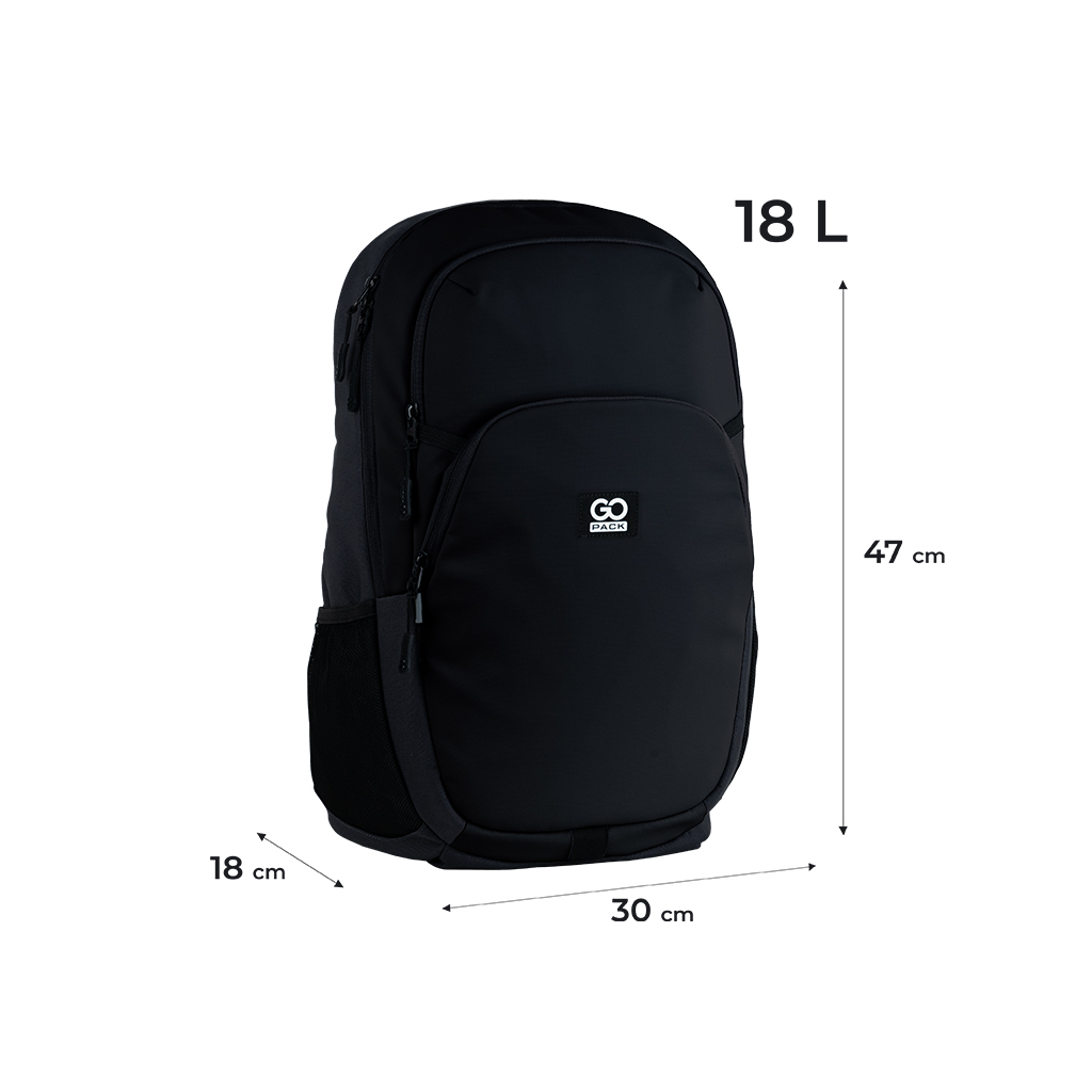Рюкзак шкільний GoPack Education Teens 185 чорний (GO25-185L-2)
