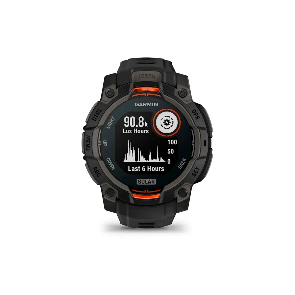Смарт-годинник Garmin Instinct 3, 45mm, Solar, Black Bezel with Black Band, GPS смарт-годинник (010-02934-00)