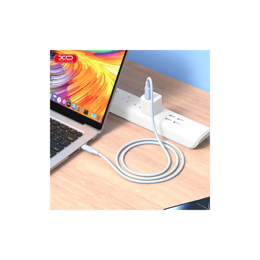 Дата кабель USB-C to USB-C 1.0m XO (NB-Q265B-CC.blue)