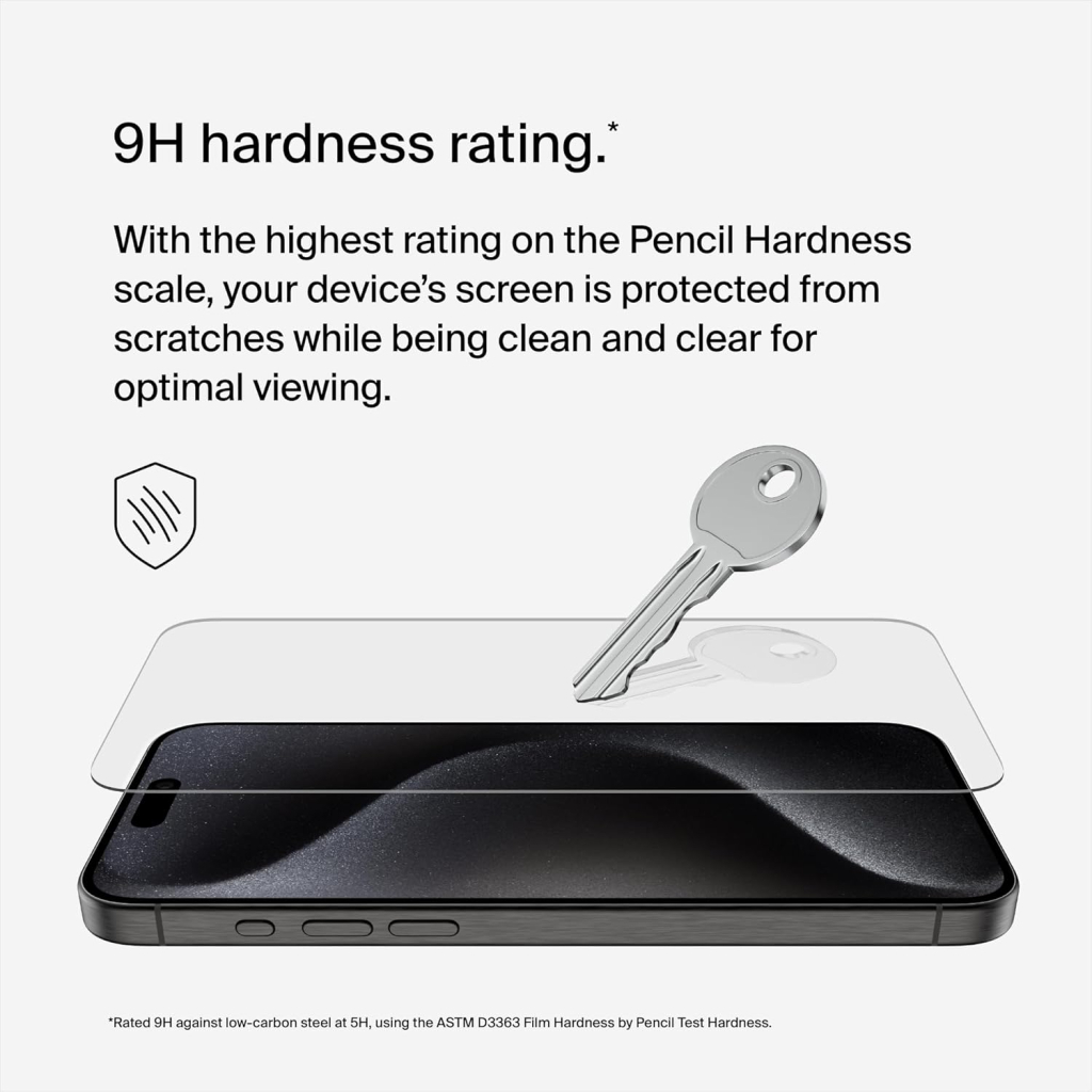 Скло захисне Belkin iPhone 15 Pro Max TemperedGlass (OVA138ZZ)