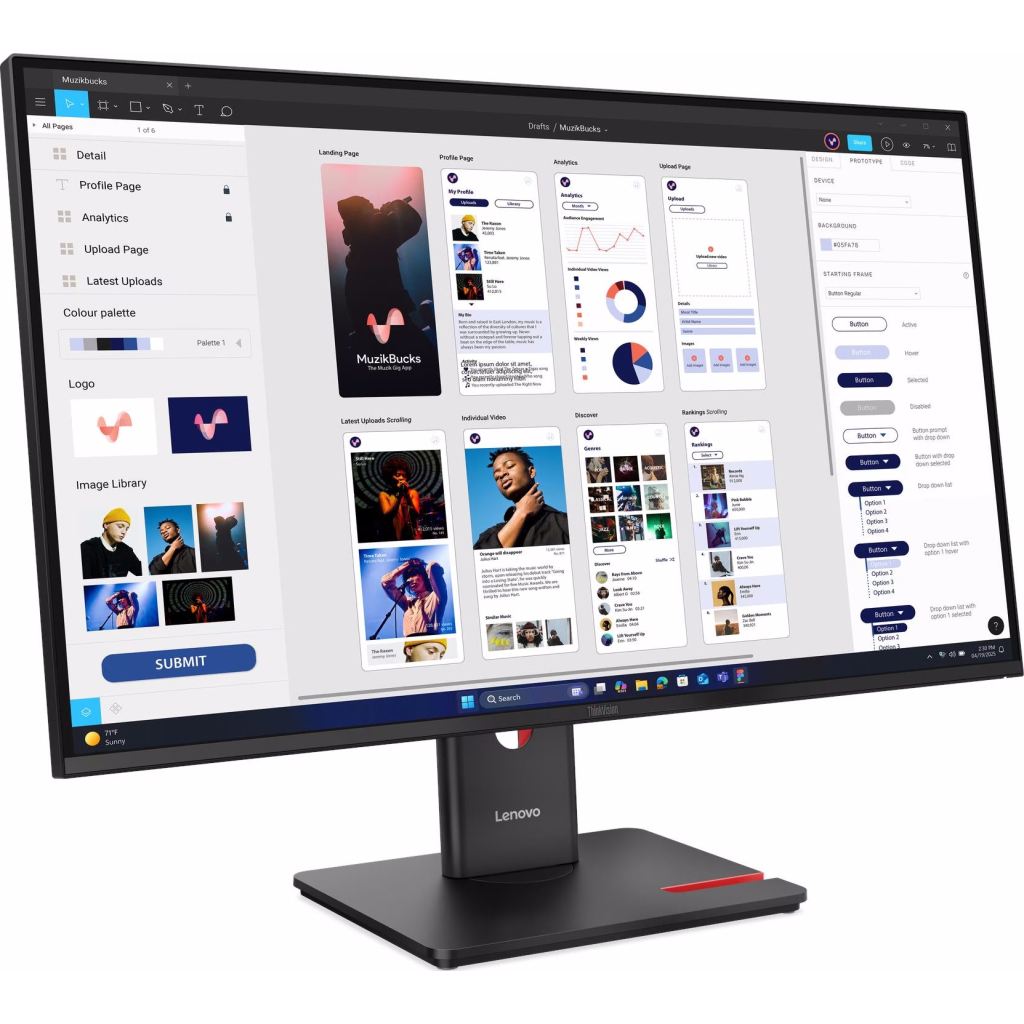 Монітор Lenovo T32UD-40 (64B0GAT1UA)
