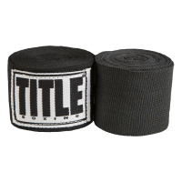 Bandage for sports Title Boxing Select 180" Semi Elastic Mexican 4.5m Black (SMHW XL BK)