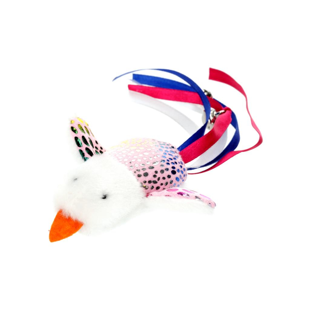 Іграшка для котів Hippie Pet Пташка рожева 7.5 см (HIPCT2304040RO) Іграшка для котів Hippie Pet Пташка рожева 7.5 см (HIPCT2304040RO)