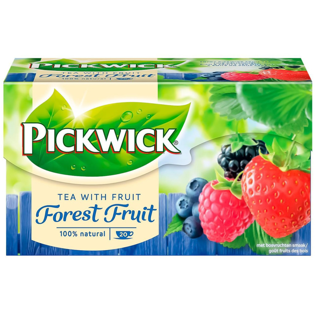 Чай Pickwick G чорний з шматочками лісових ягід 20x1.5 г (8711000564332)