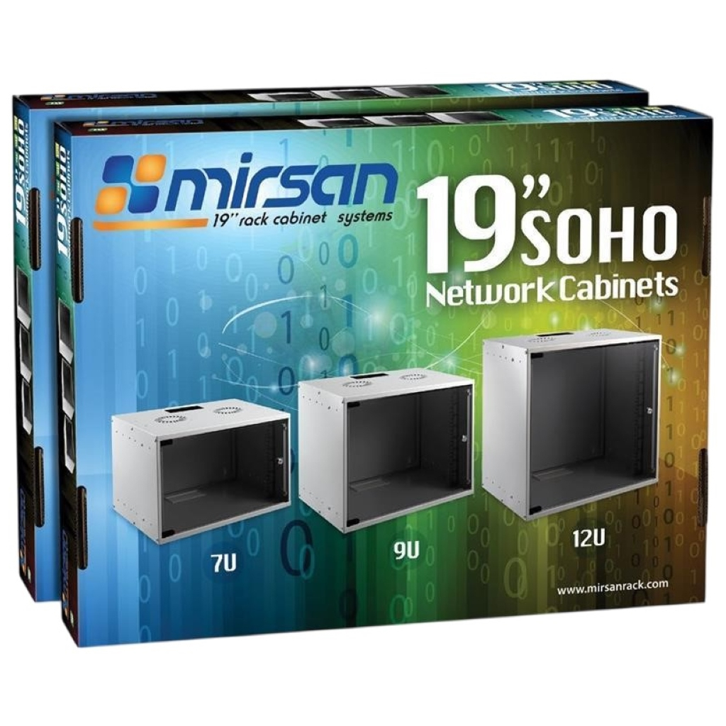 Шафа настінна Mirsan SOHO 9U 19" 535x600 мм (MR.SOH09U60DE.02) Шафа настінна Mirsan SOHO 9U 19" 535x600 мм (MR.SOH09U60DE.02)