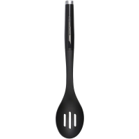 Ложка кухарська KitchenAid Classic для сервірування з прорізами 34 см чорний (KCG004OHOBE)