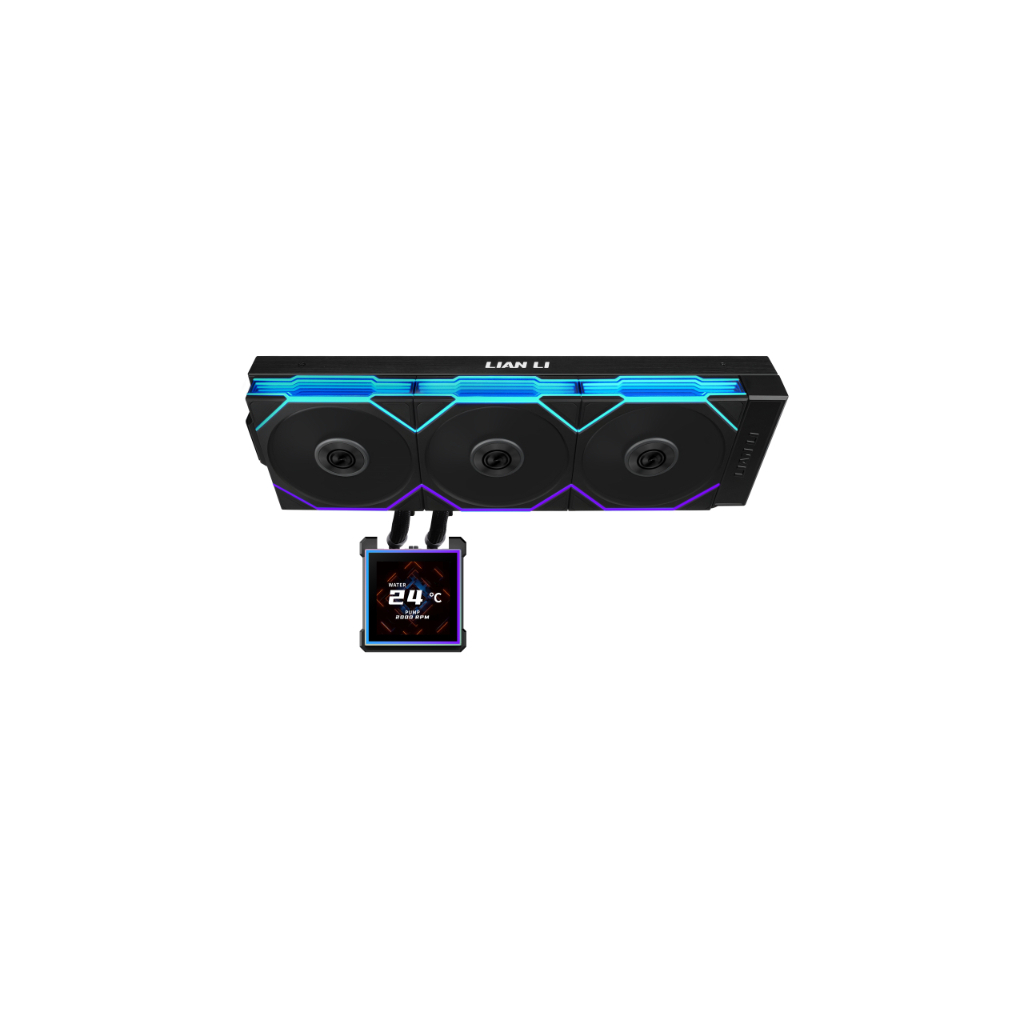 Система рідинного охолодження Lian Li HydroShift II LCD-S 360CL Black (G89.GHS2LCDS36CB.00)