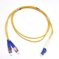 Оптичний патчкорд FC/UPC-LC/UPC Singlemode Duplex 50м Sofetek (UPC-50FCLC(SM)D(FW))
