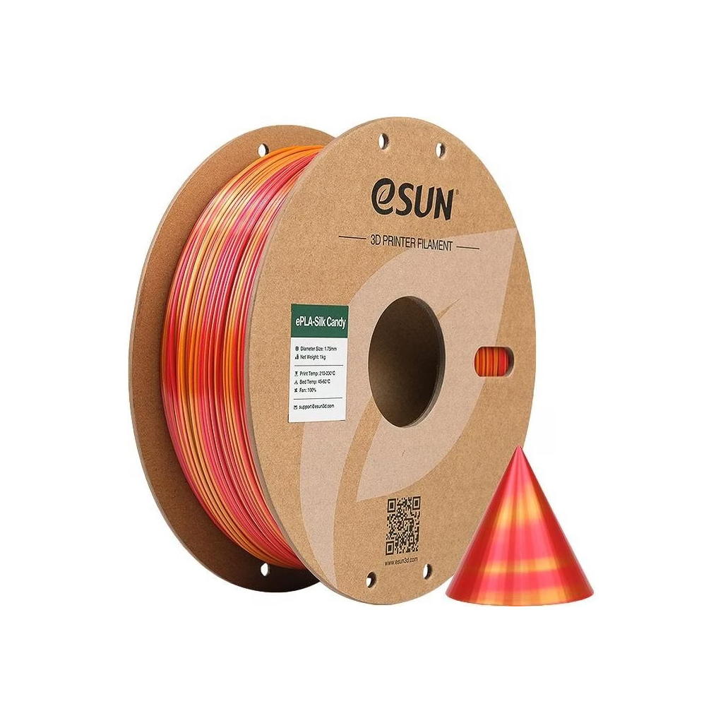 Пластик для 3D-принтера eSUN ePLA-SILK Candy 1,75mm 1kg RED GOLD (EPLA-SILK CANDY175RJ1)