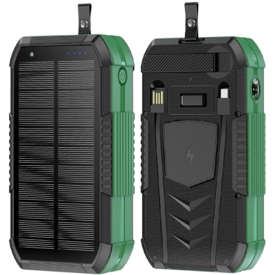 Батарея універсальна AURA NRG-40SE ARM SOLAR 40000mAh Wireless Dynamo charging Green (PBANRG40SEG)