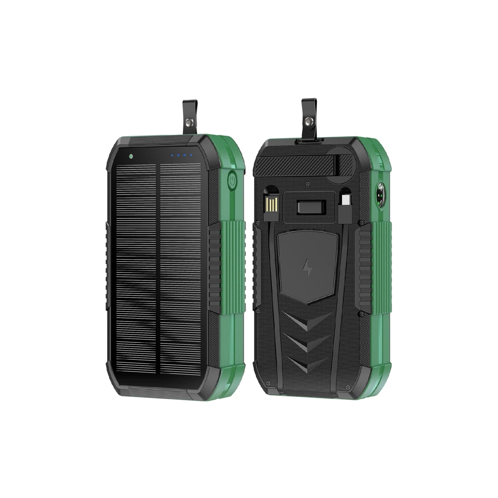 Повербанк AURA NRG-40SE ARM SOLAR 40000mAh Wireless Dynamo charging Green (PBANRG40SEG)