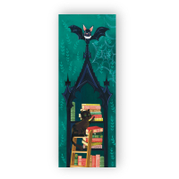 Bookmarks for books by Lyutsink "Bat and Kitten. In the library" 1 pc. (LK000000038) (2000000000038)