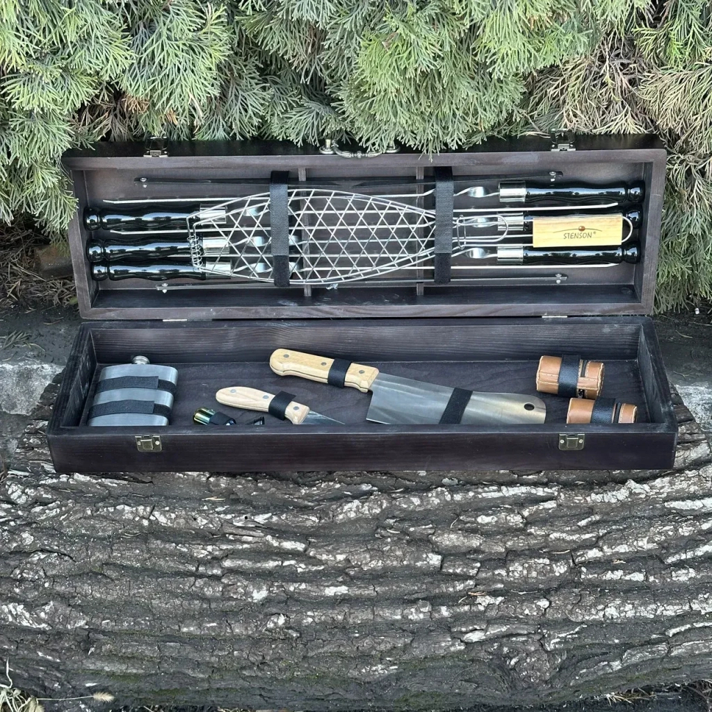Набір для барбекю Metalzavod Майстер BBQ чорний (PN-BBQ-BL)
