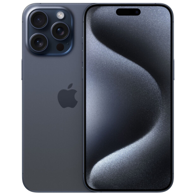 Мобільний телефон Apple iPhone 15 Pro Max 512Gb Blue Titanium eSim (REF A) BREEZY (2AMU6E3)