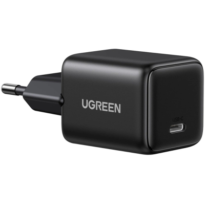 Зарядний пристрій Ugreen X513 USB-C PD30W QC4.0 GaN black (65007)