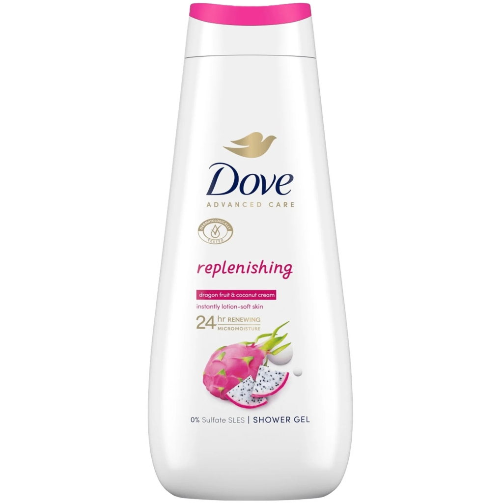 Гель для душу Dove Advanced Care Replenish Shower Gel Пітахайя і кокос 400 мл (8720181608315)