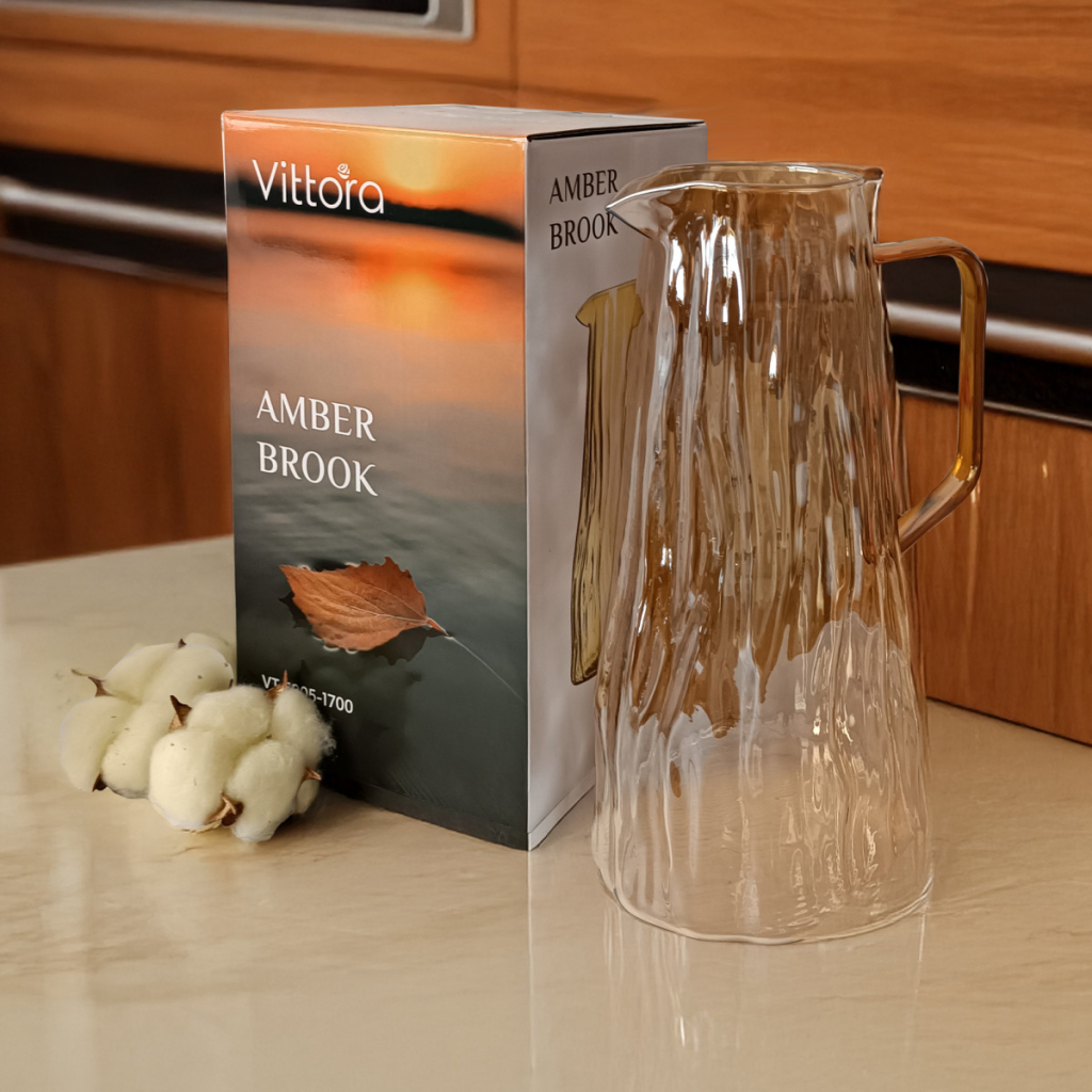 Глечик Vittora Brook Amber 1,7 л (VT-5905-1700) Глечик Vittora Brook Amber 1,7 л (VT-5905-1700)